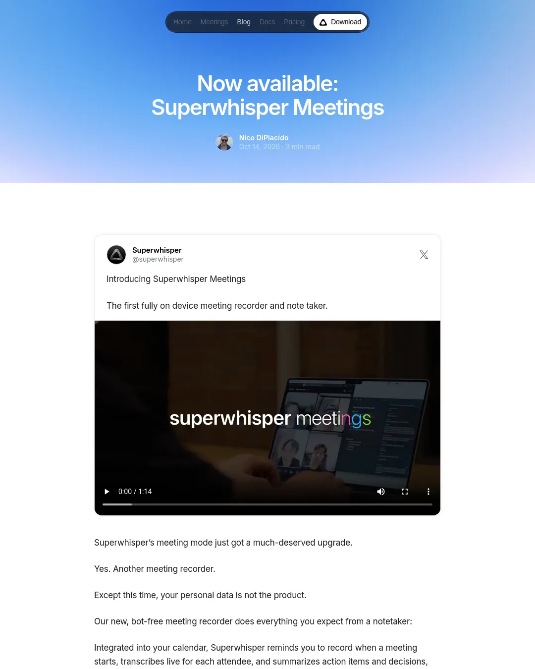 원문 캡처 · superwhisper.com