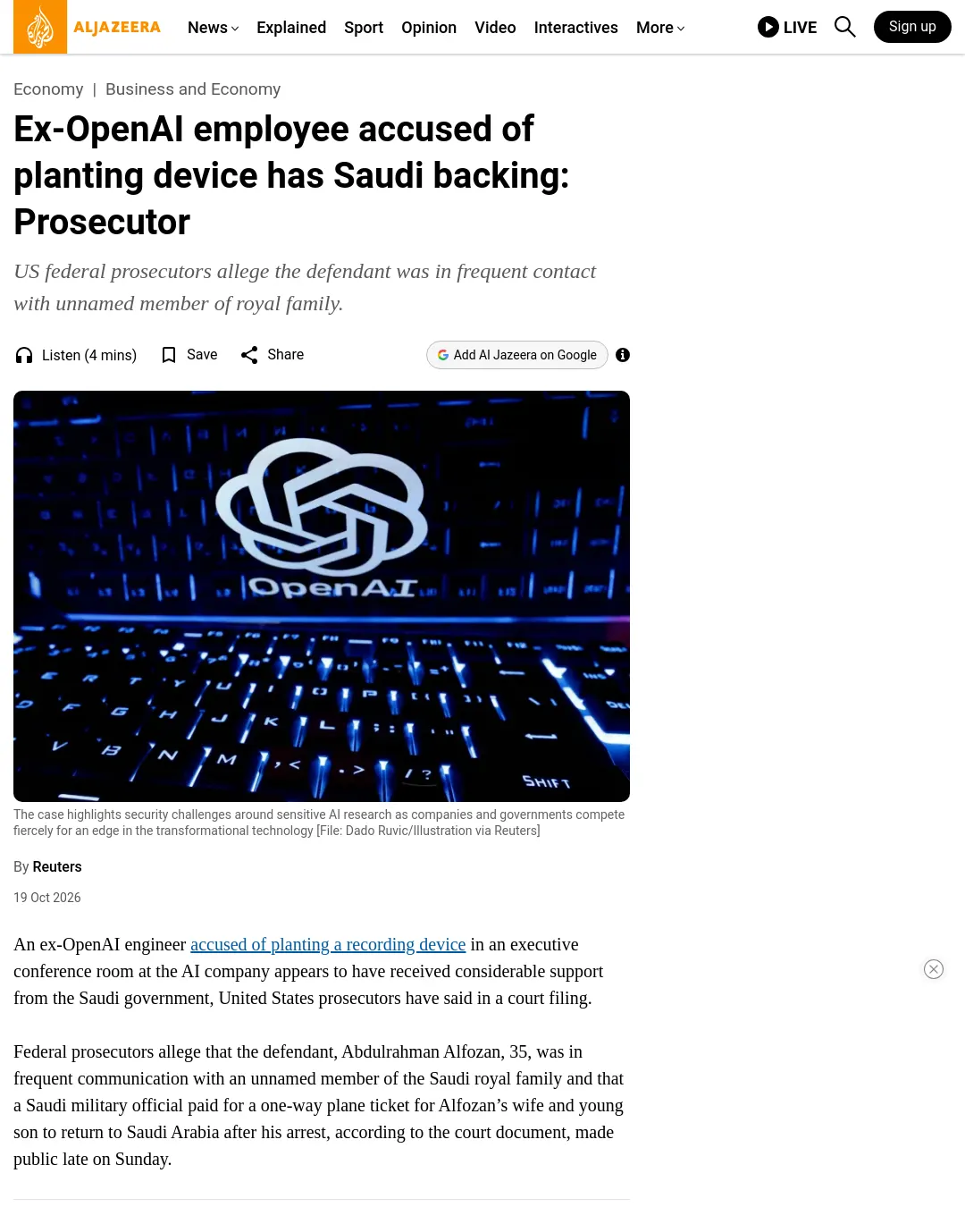 원문 캡처 · aljazeera.com