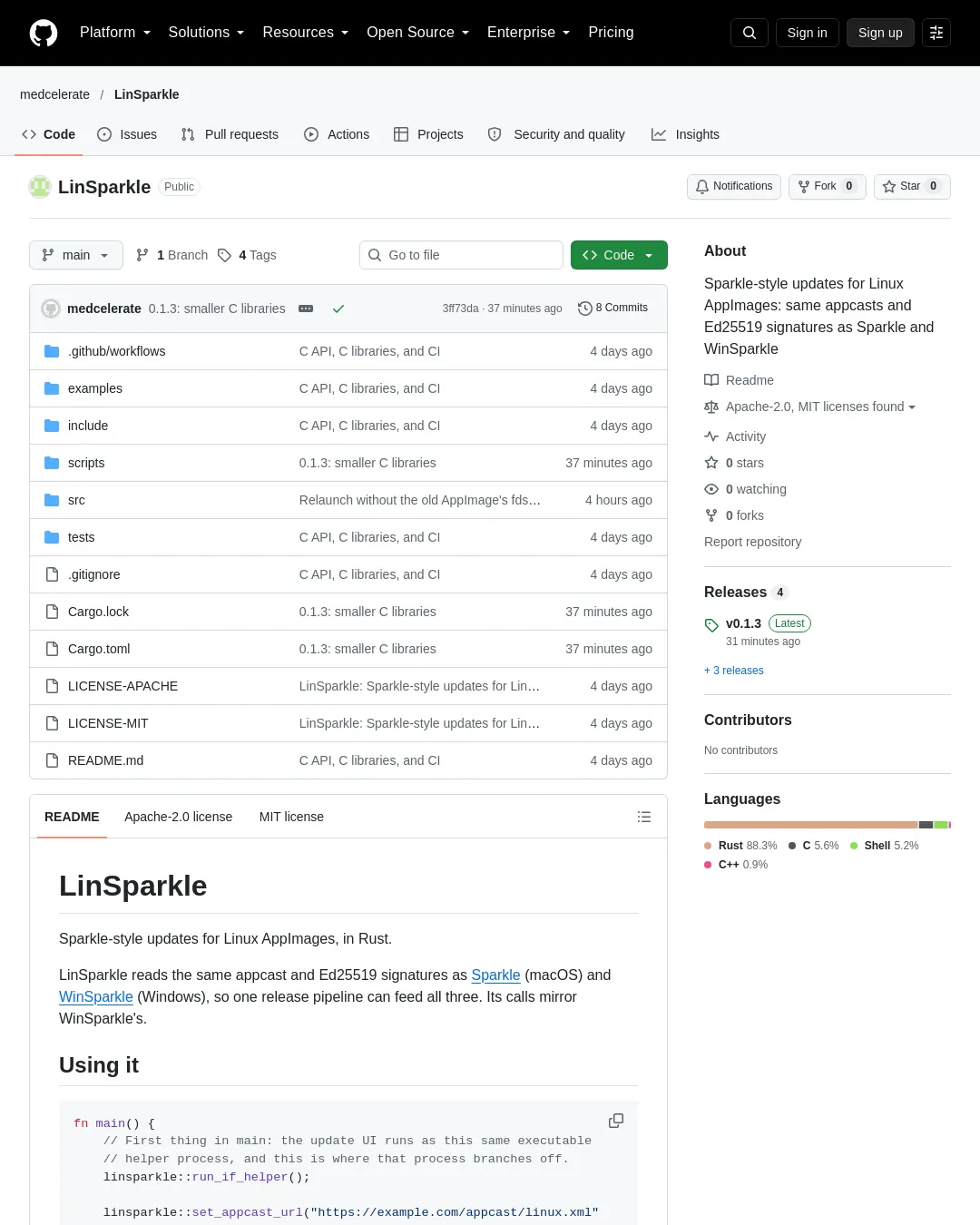 원문 캡처 · github.com