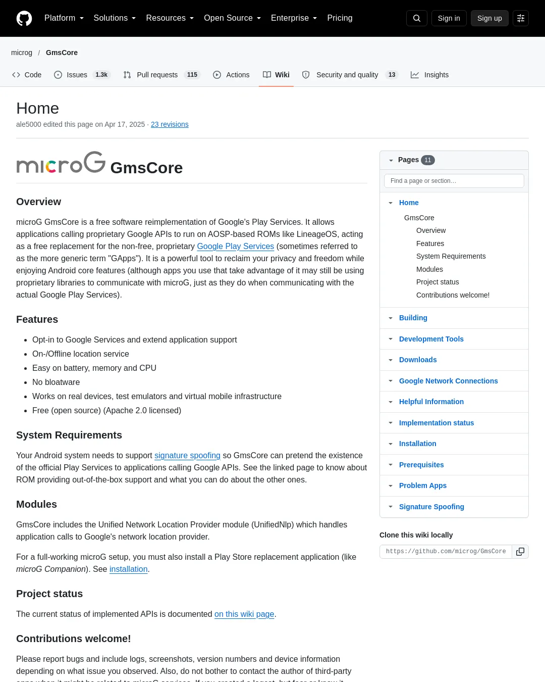 원문 캡처 · github.com