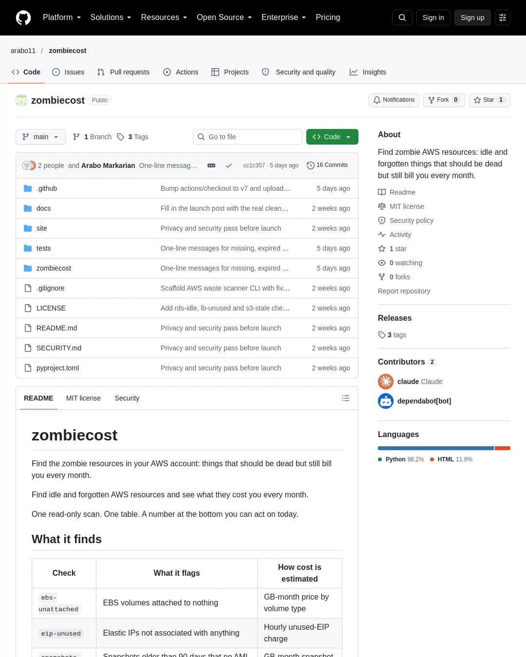 원문 캡처 · github.com