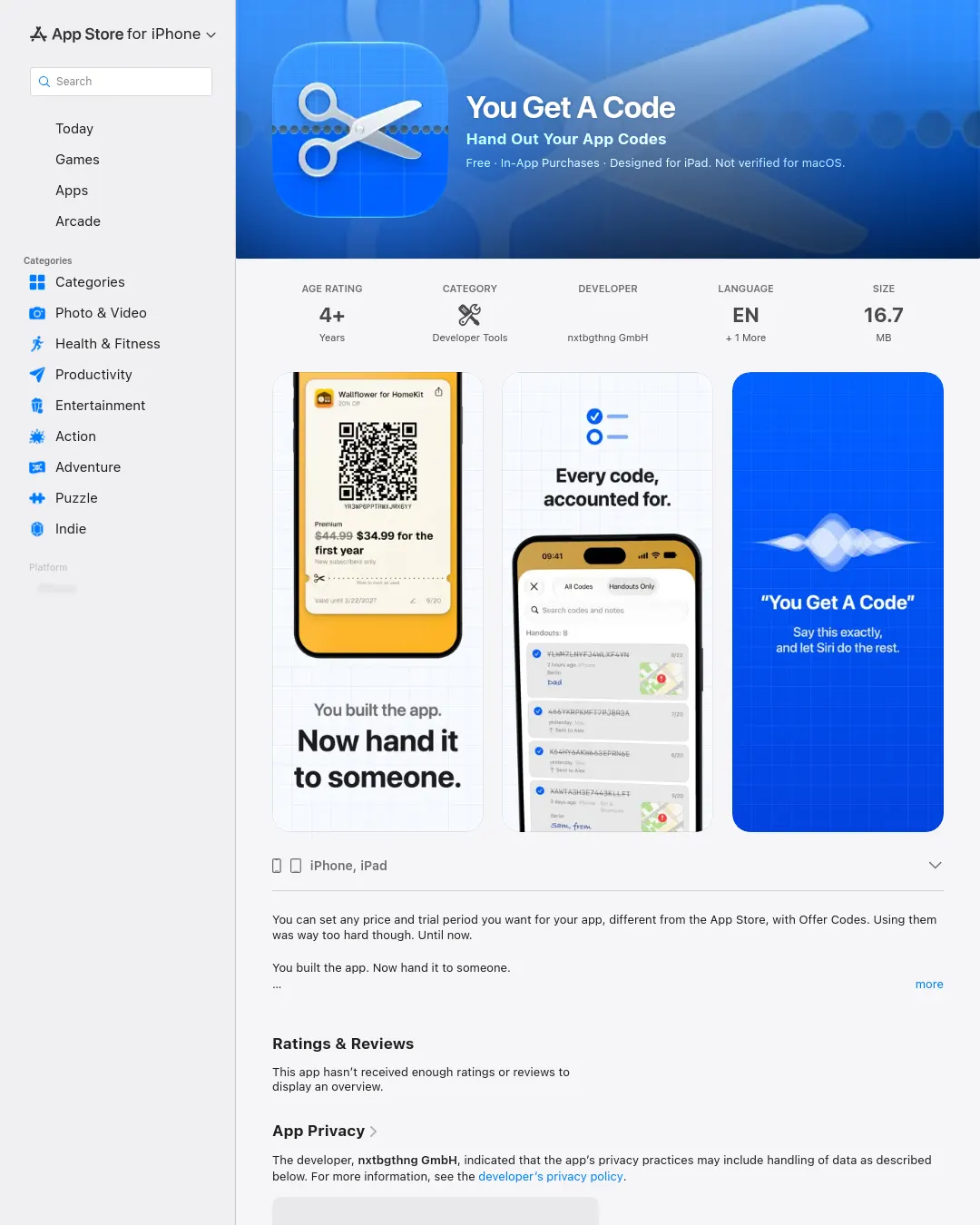 원문 캡처 · apps.apple.com