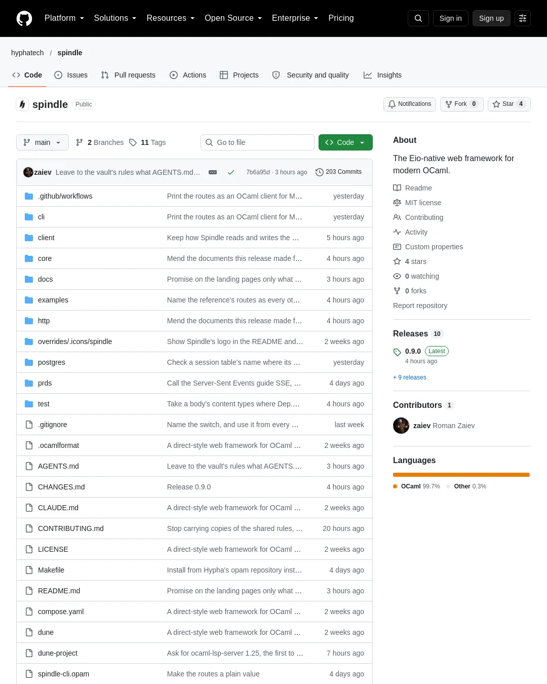 원문 캡처 · github.com