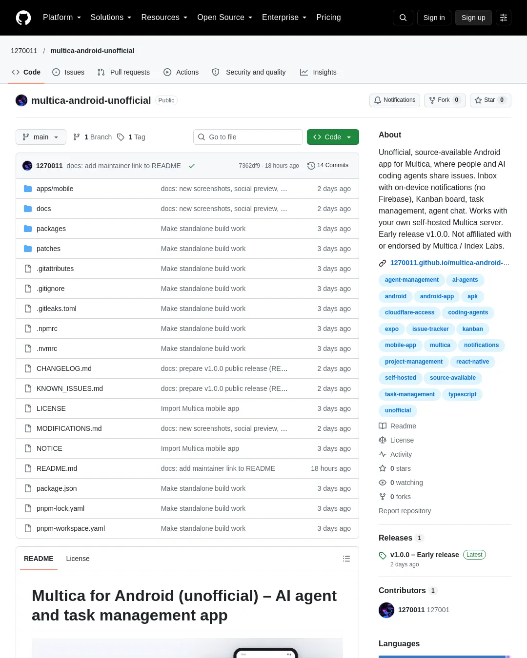 원문 캡처 · github.com