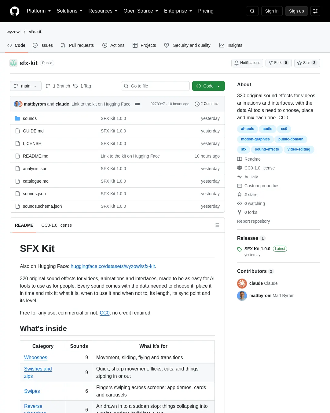 원문 캡처 · github.com