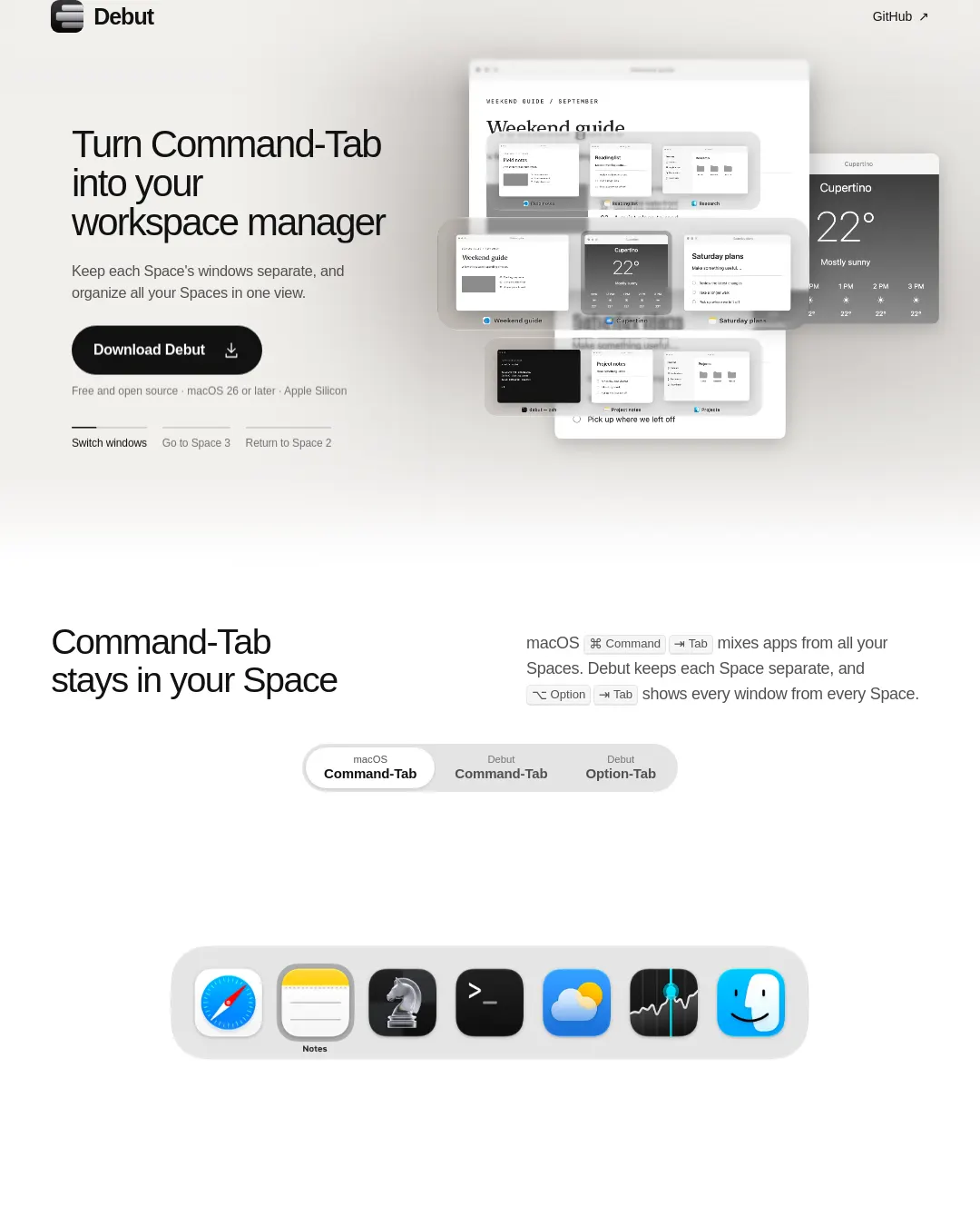 원문 캡처 · debutspace.com