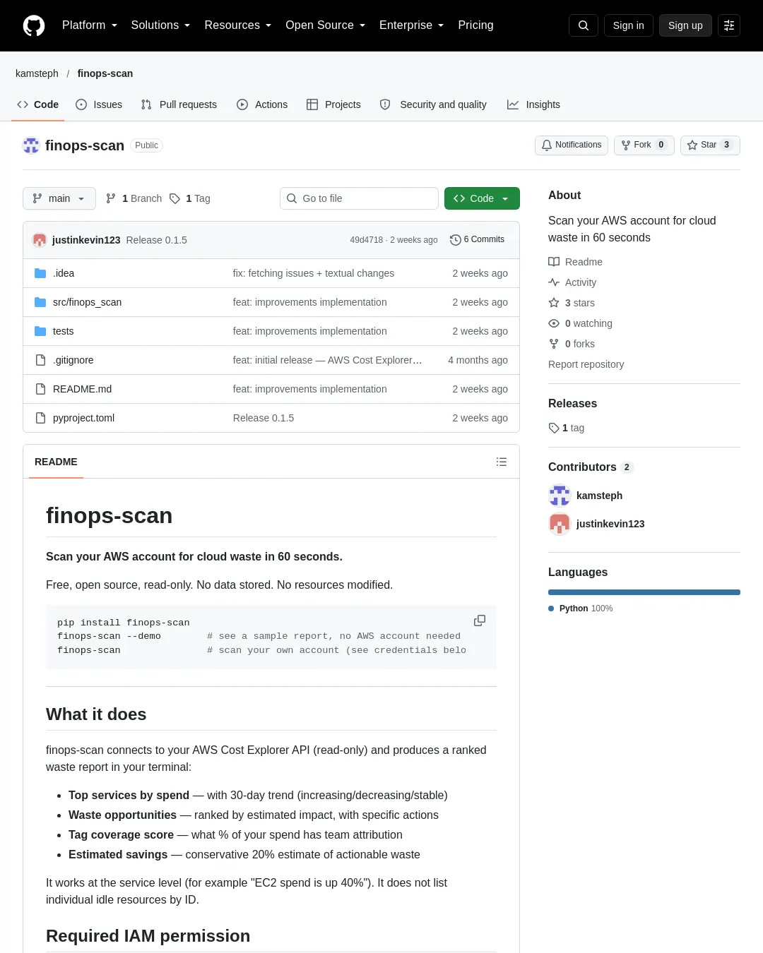 원문 캡처 · github.com