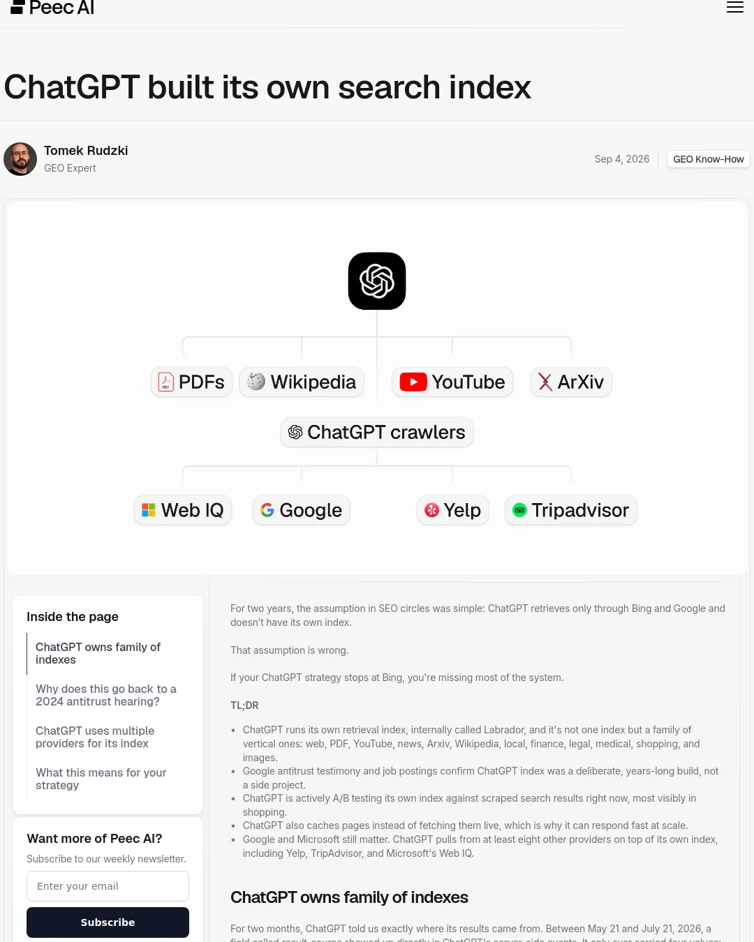 원문 캡처 · peec.ai