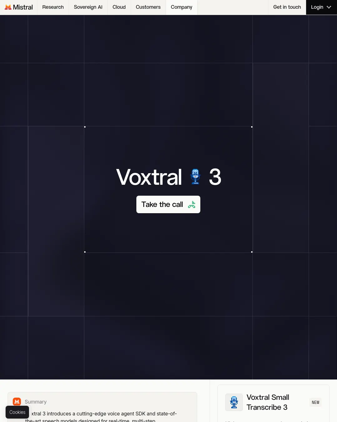 원문 캡처 · mistral.ai
