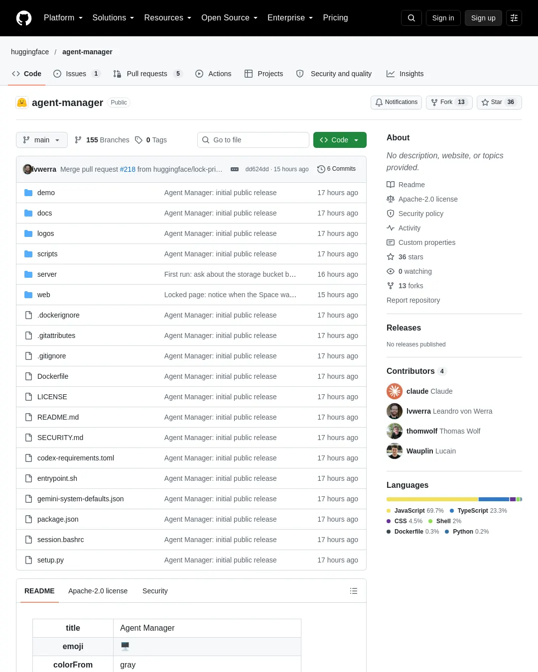 원문 캡처 · github.com