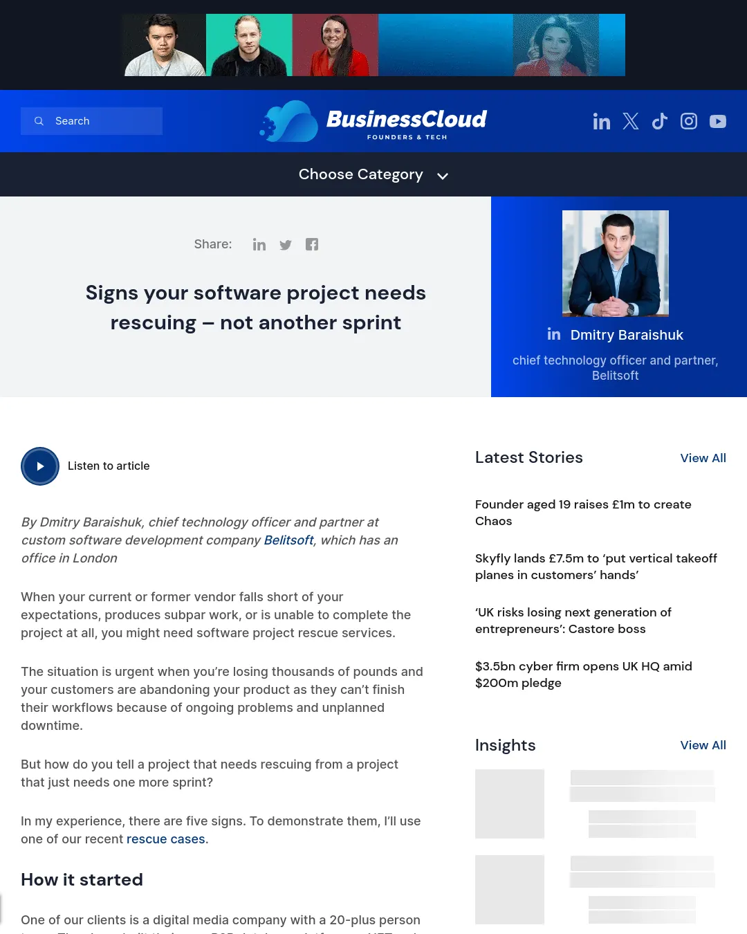 원문 캡처 · businesscloud.co.uk