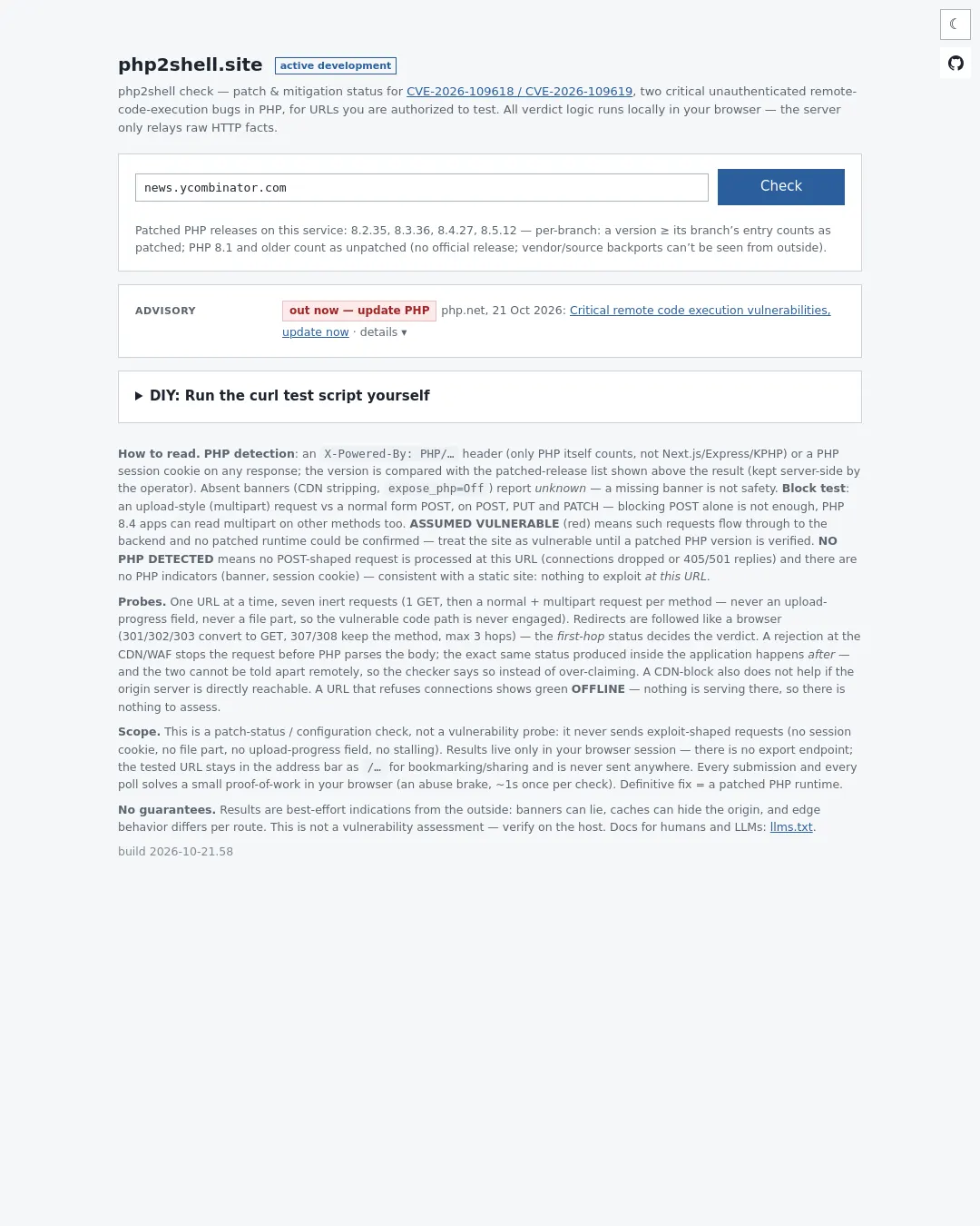 원문 캡처 · php2shell.site