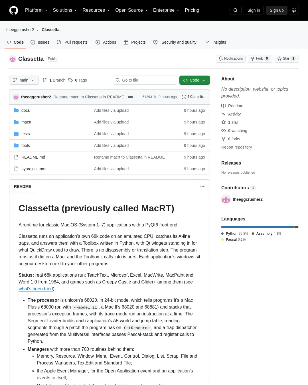 원문 캡처 · github.com