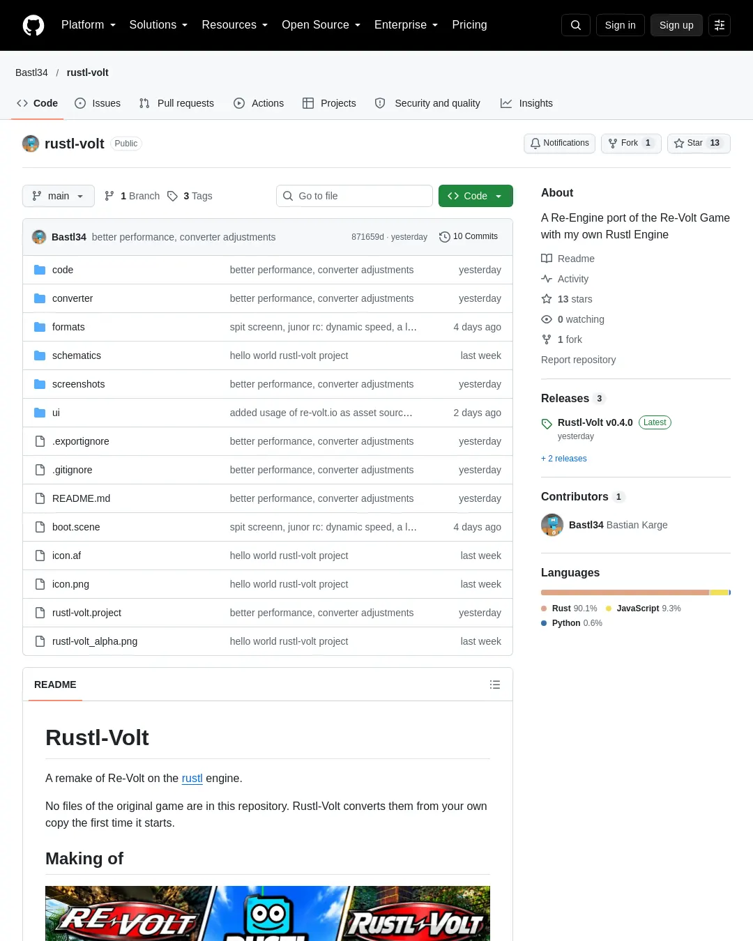 원문 캡처 · github.com