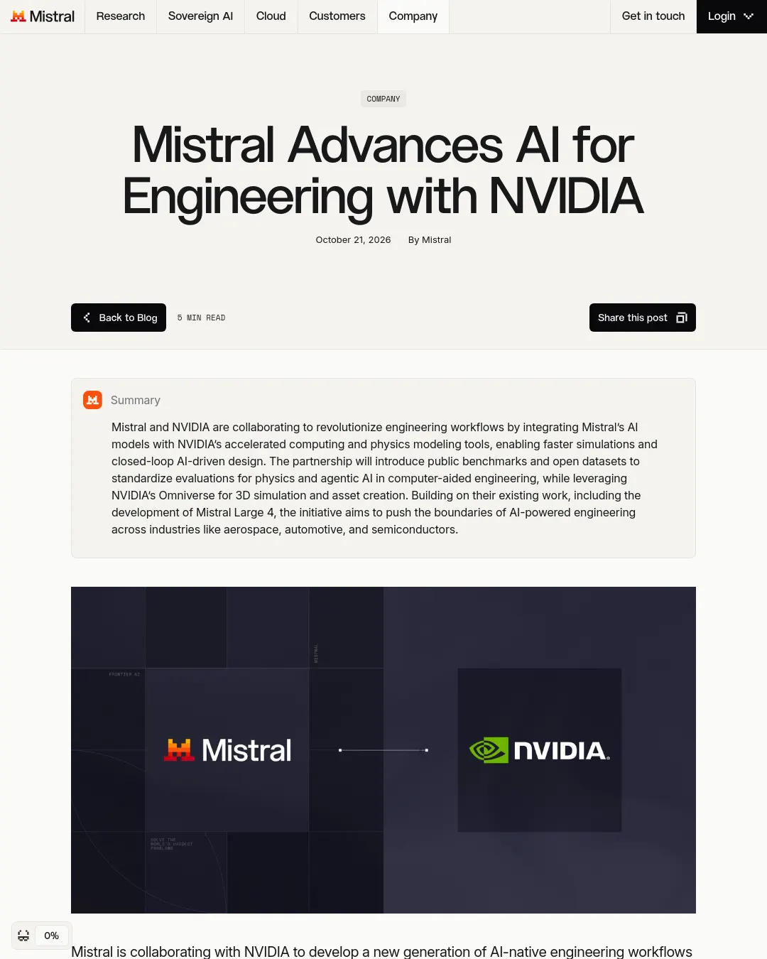 원문 캡처 · mistral.ai