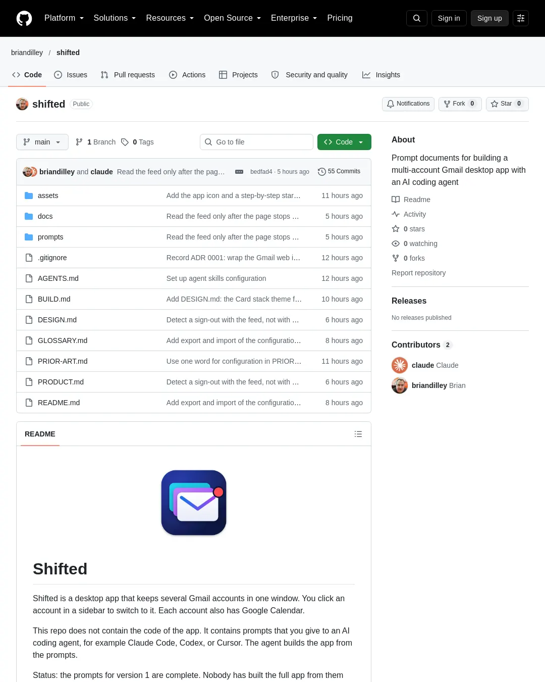 원문 캡처 · github.com