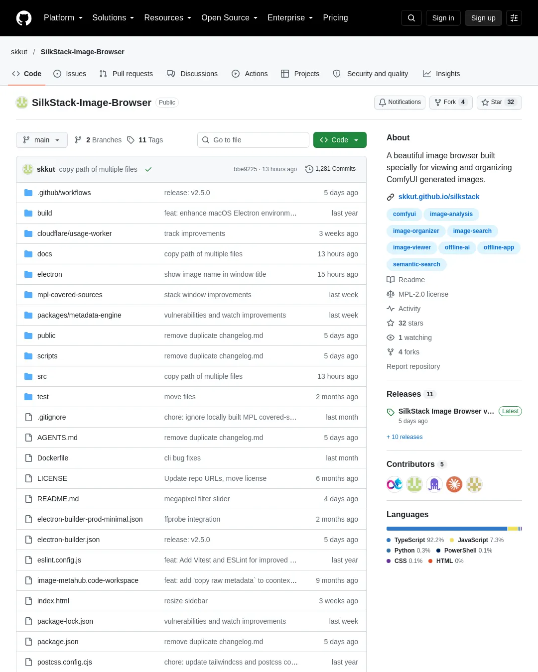 원문 캡처 · github.com