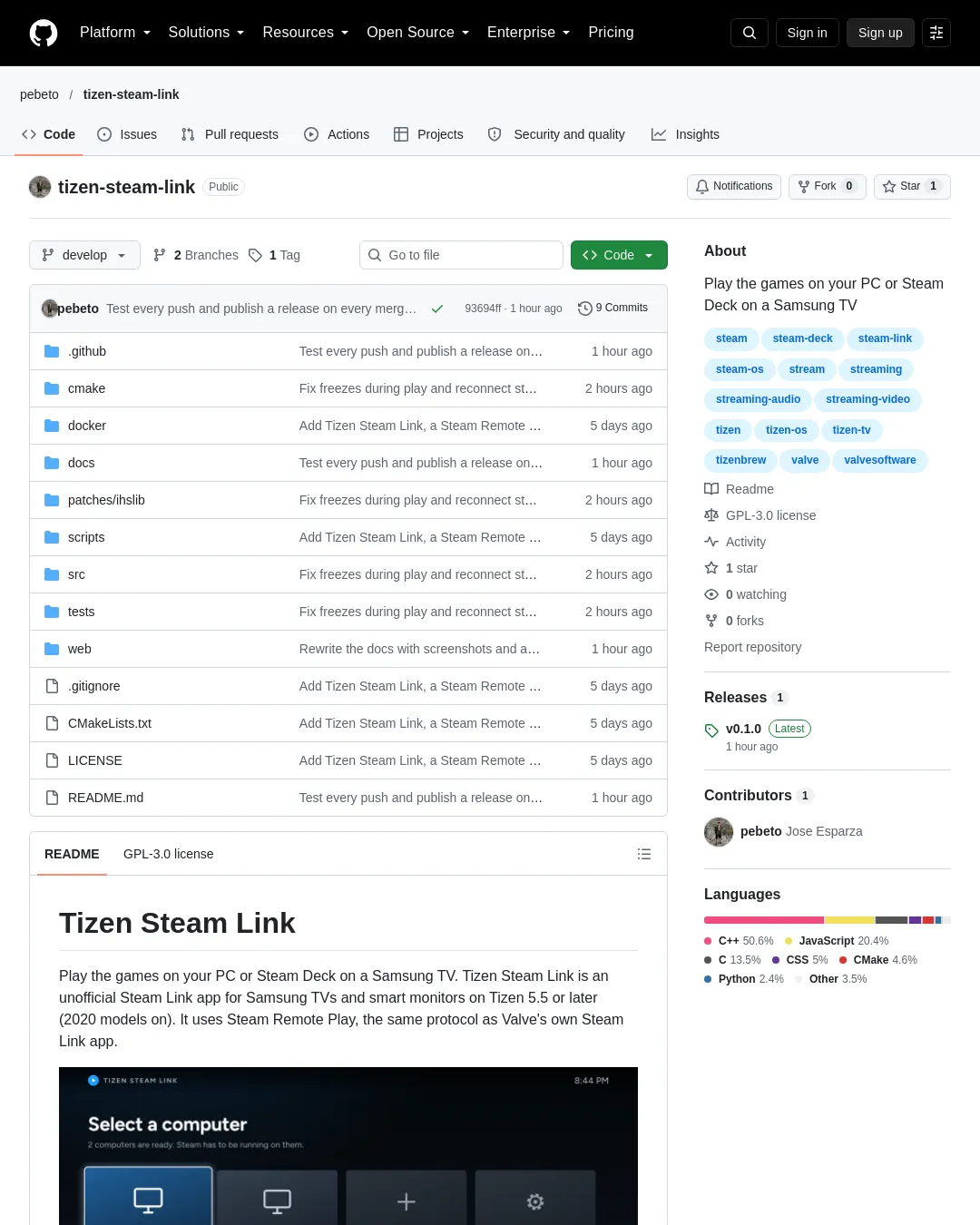 원문 캡처 · github.com