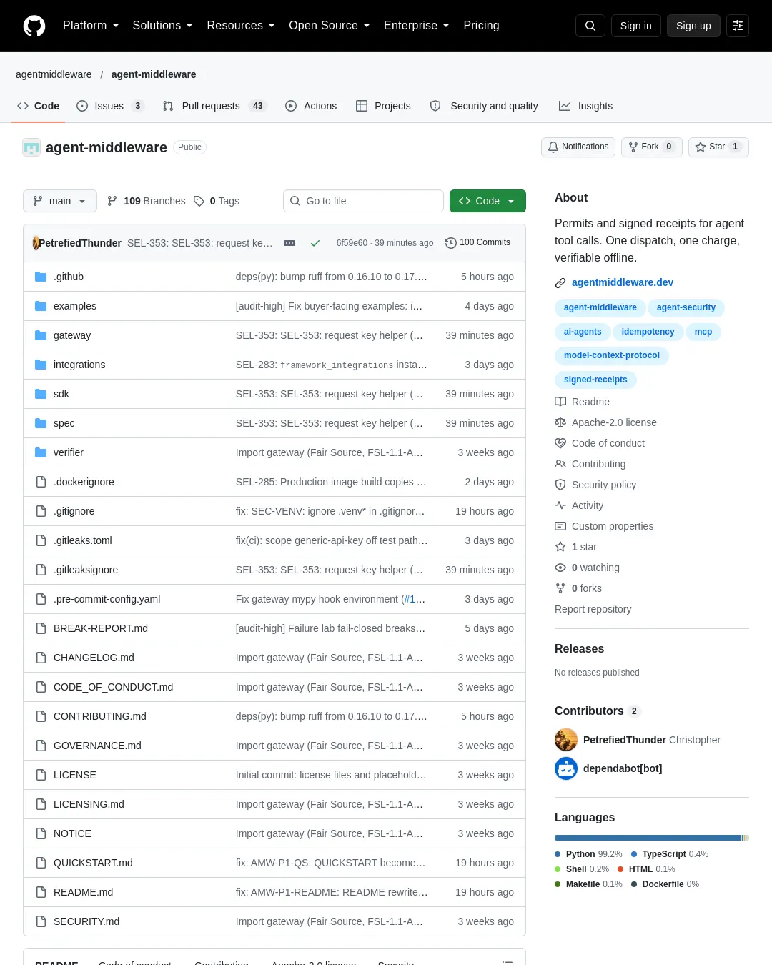 원문 캡처 · github.com
