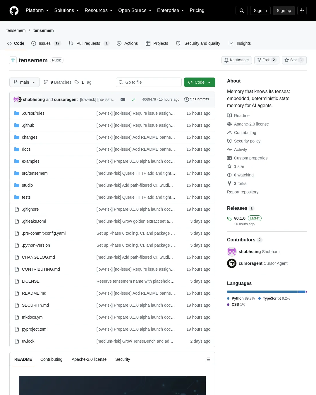 원문 캡처 · github.com