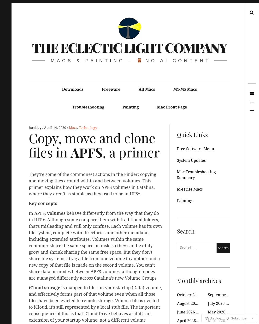 원문 캡처 · eclecticlight.co