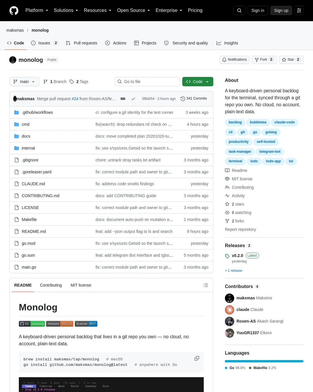 원문 캡처 · github.com