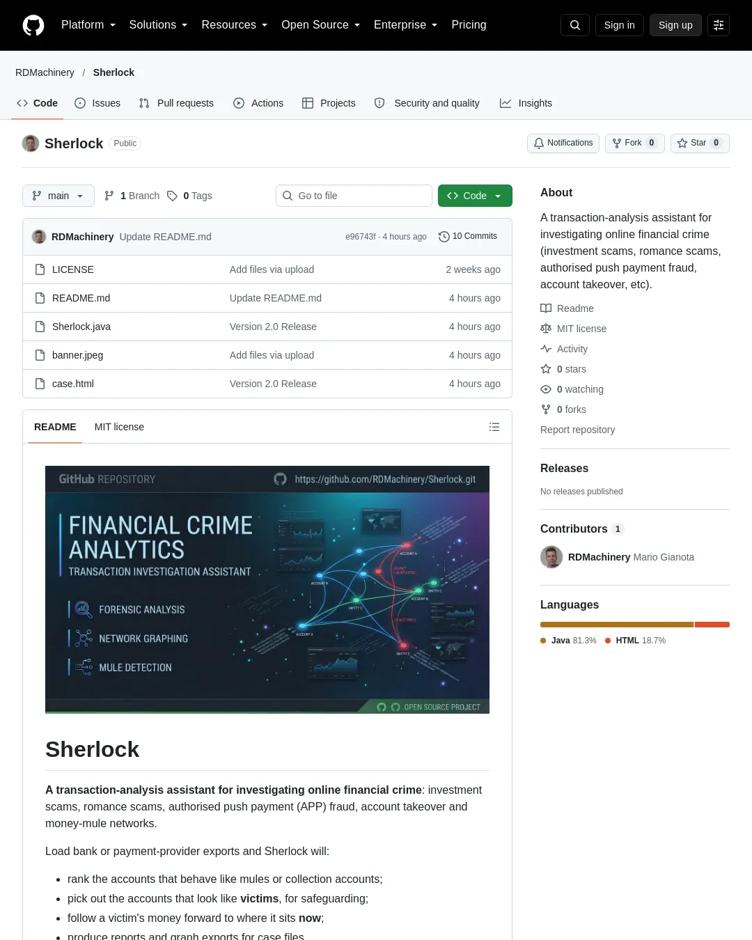 원문 캡처 · github.com
