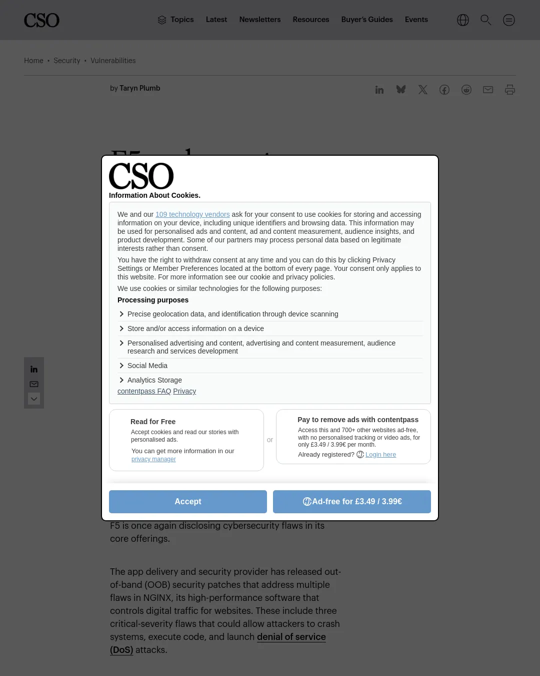 원문 캡처 · csoonline.com