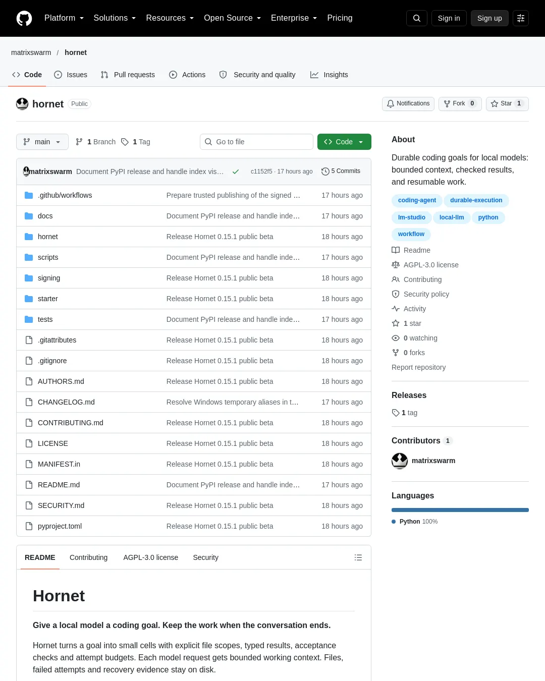 원문 캡처 · github.com