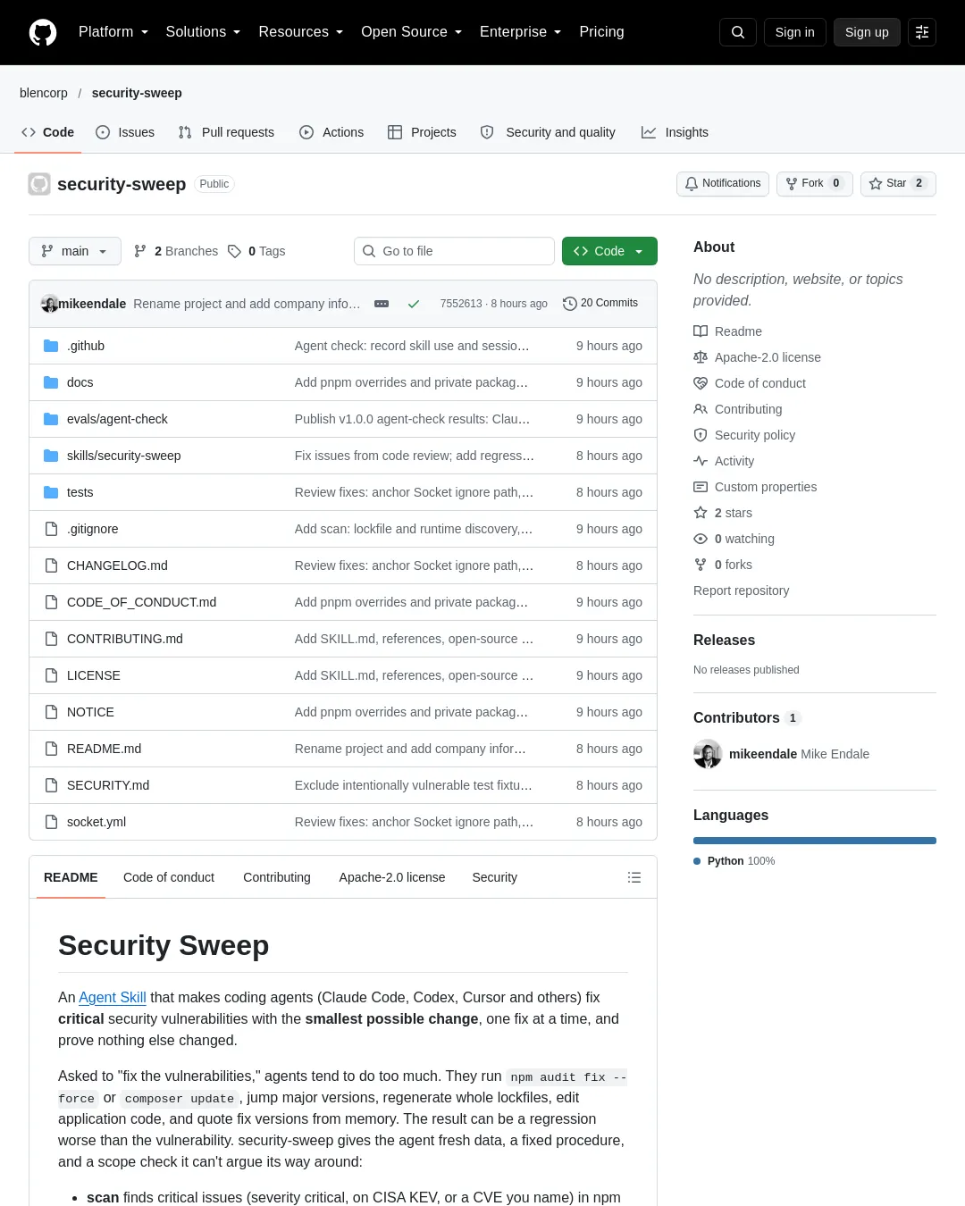 원문 캡처 · github.com