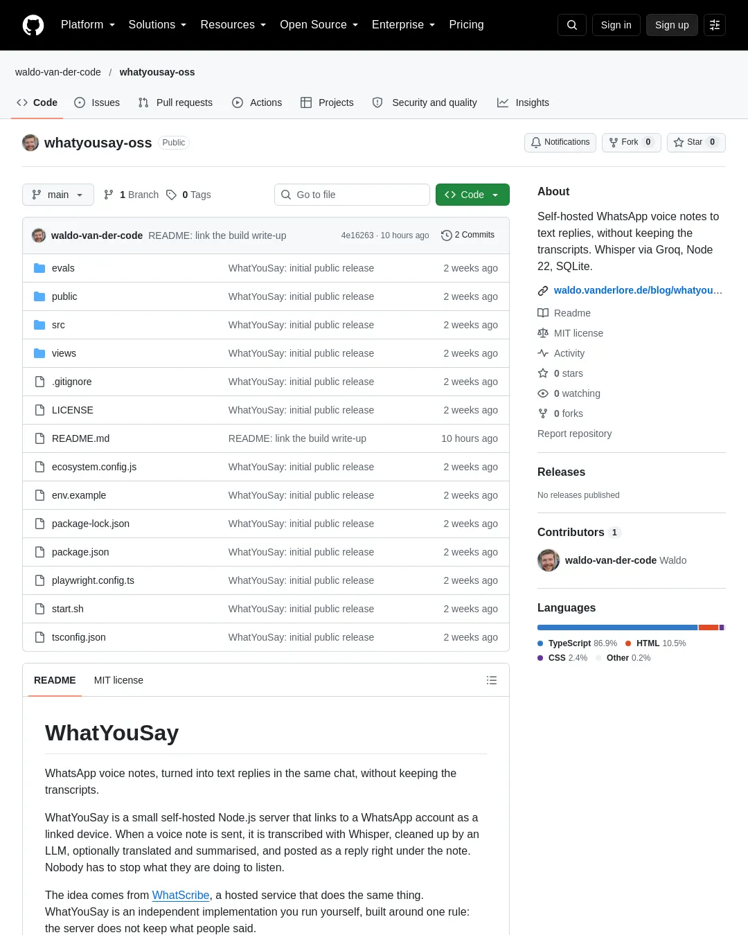 원문 캡처 · github.com