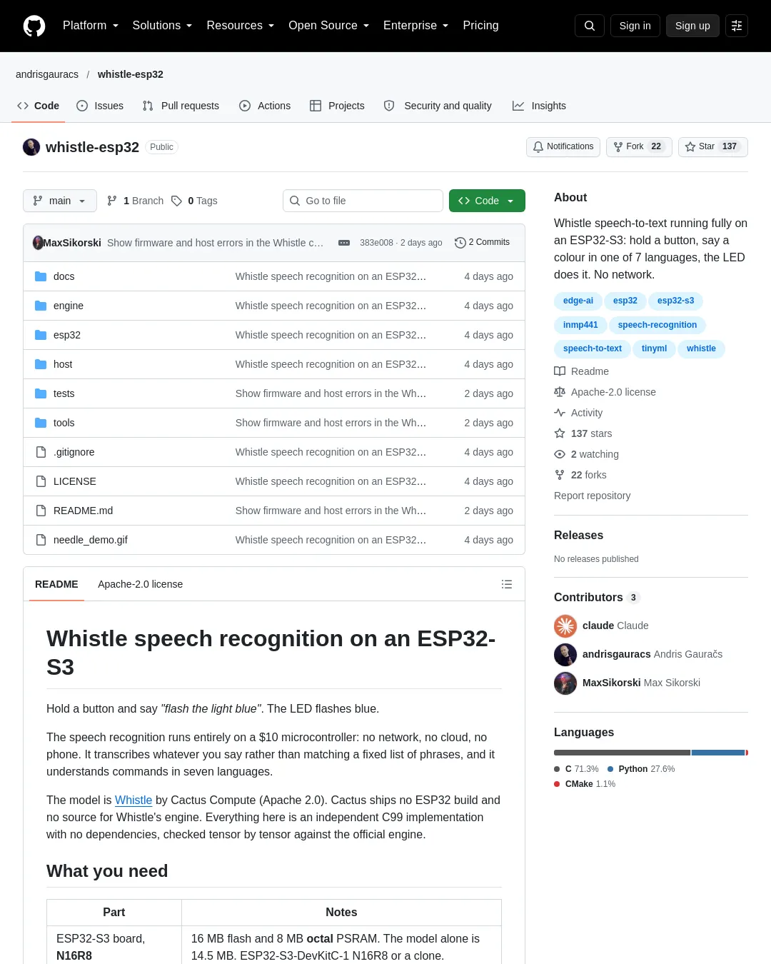 원문 캡처 · github.com