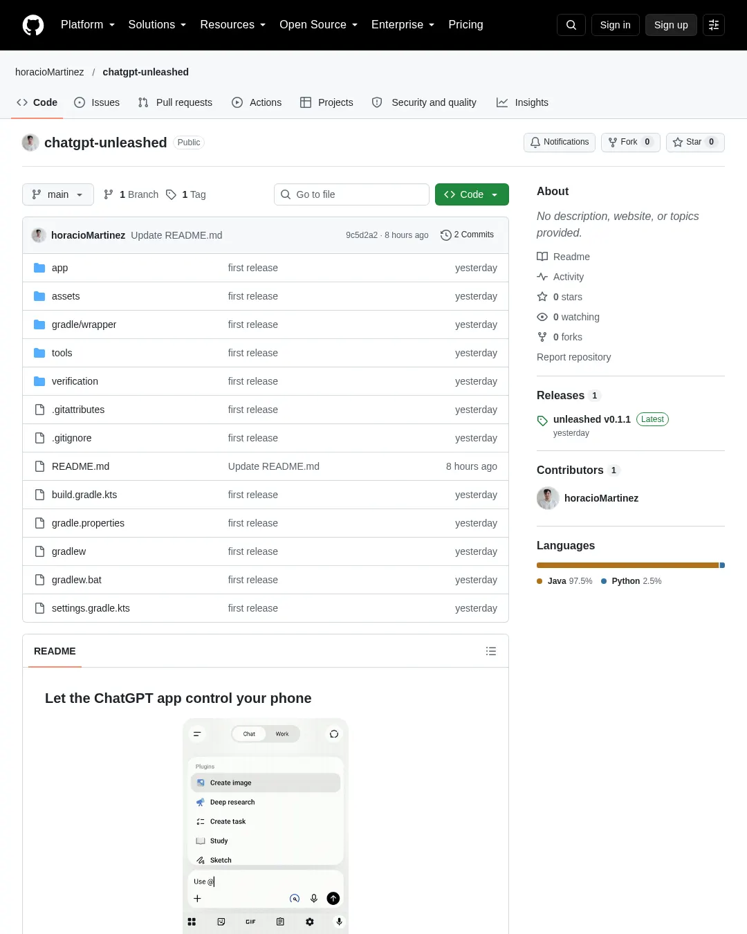 원문 캡처 · github.com