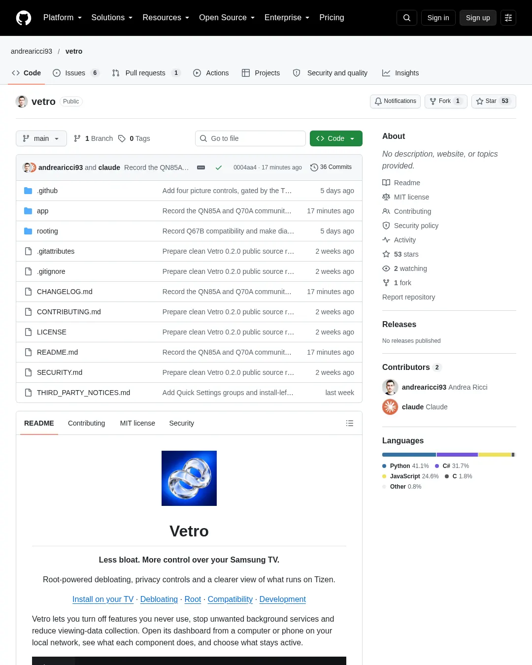 원문 캡처 · github.com