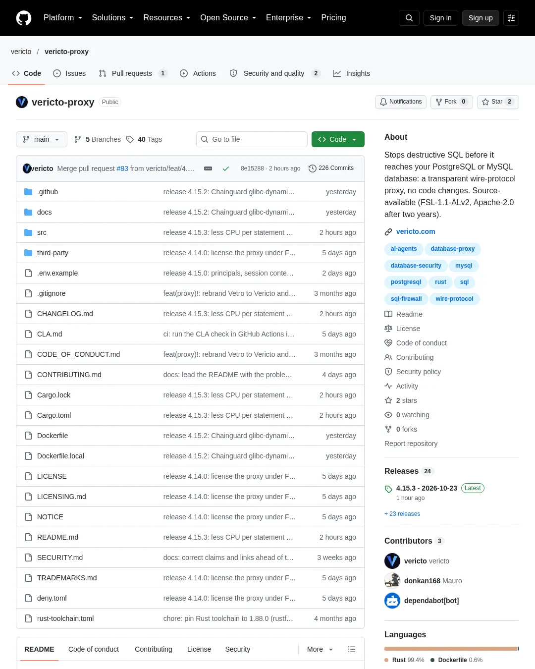 원문 캡처 · github.com