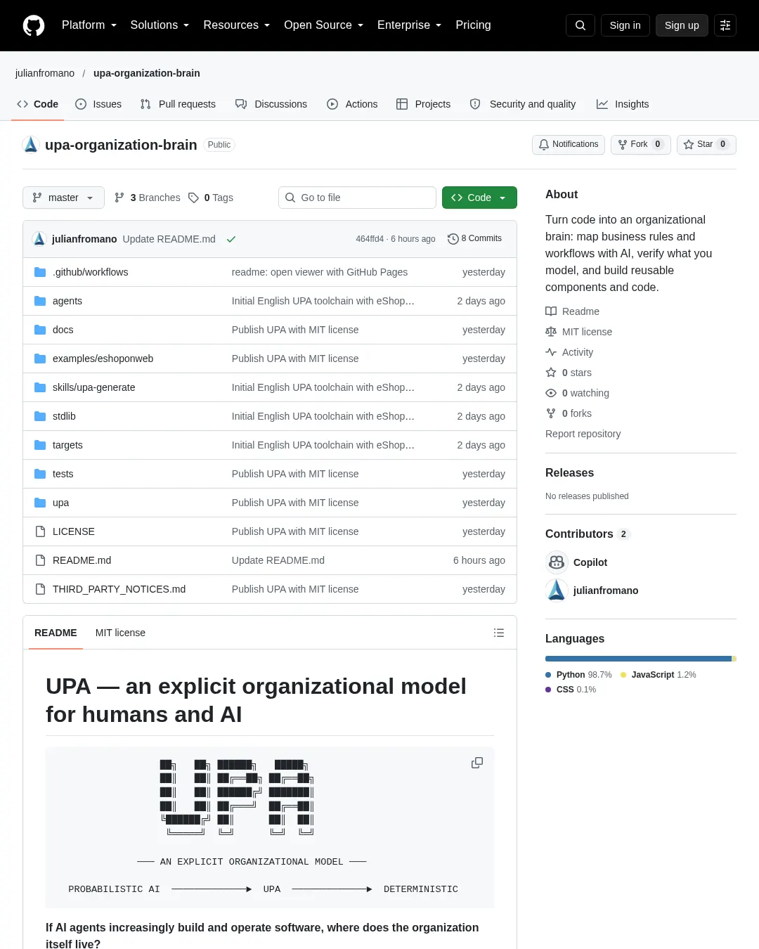 원문 캡처 · github.com
