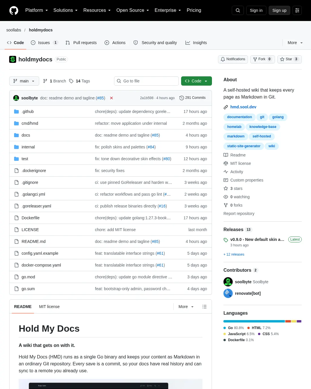 원문 캡처 · github.com