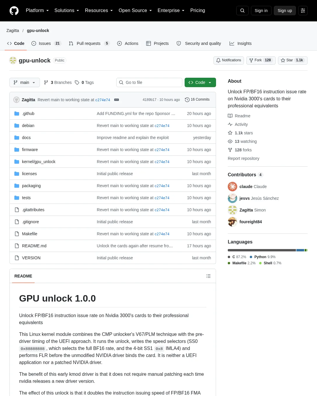 원문 캡처 · github.com