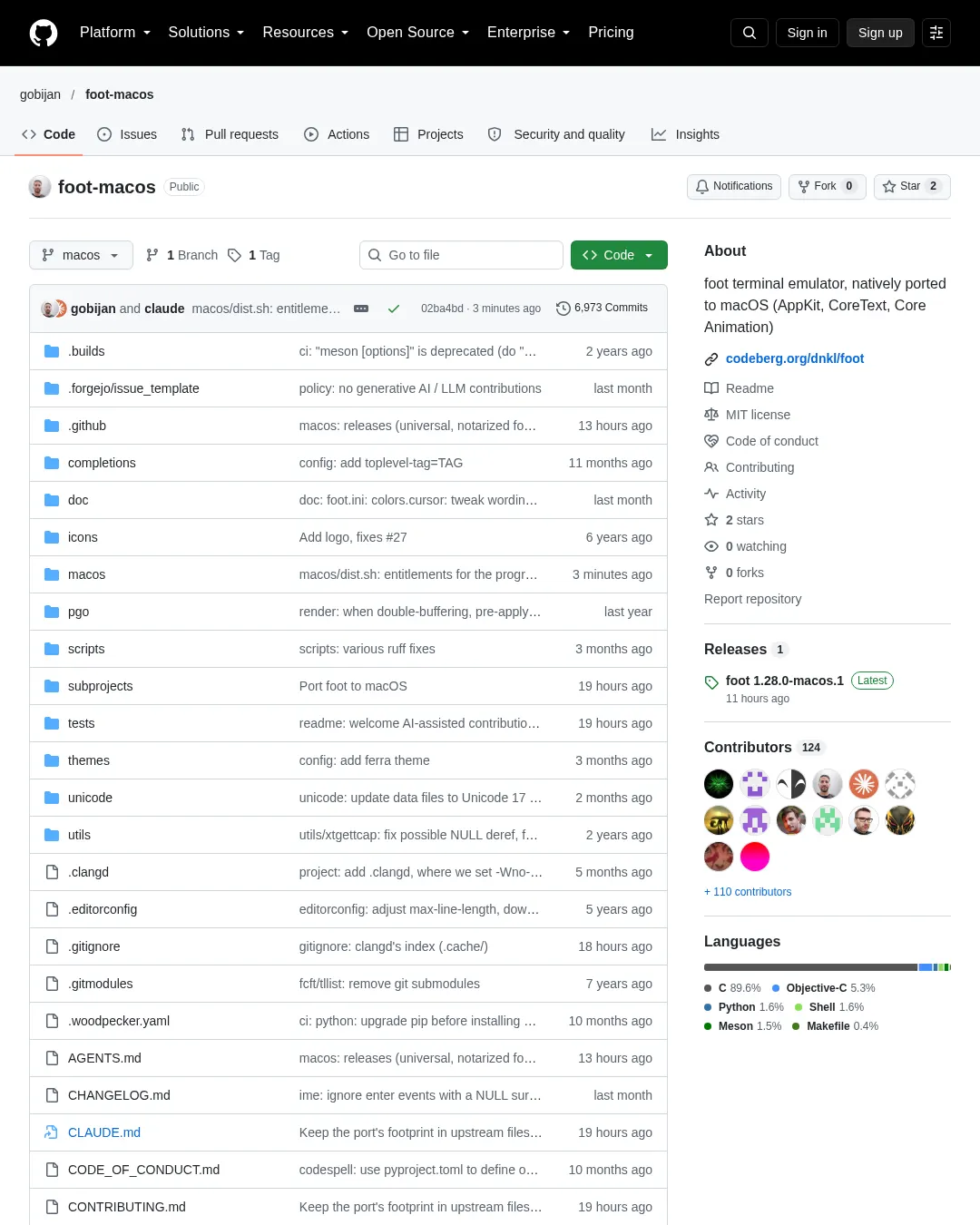 원문 캡처 · github.com
