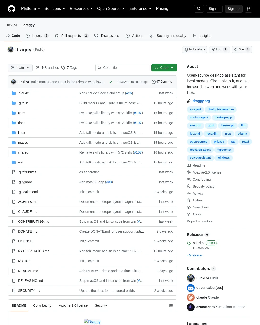 원문 캡처 · github.com