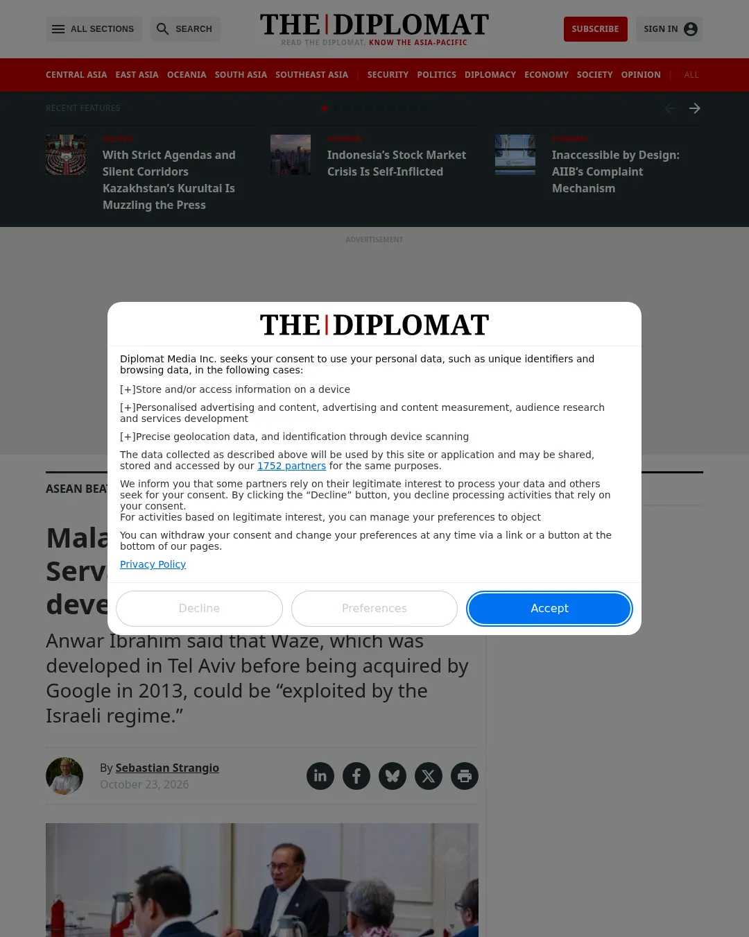 원문 캡처 · thediplomat.com