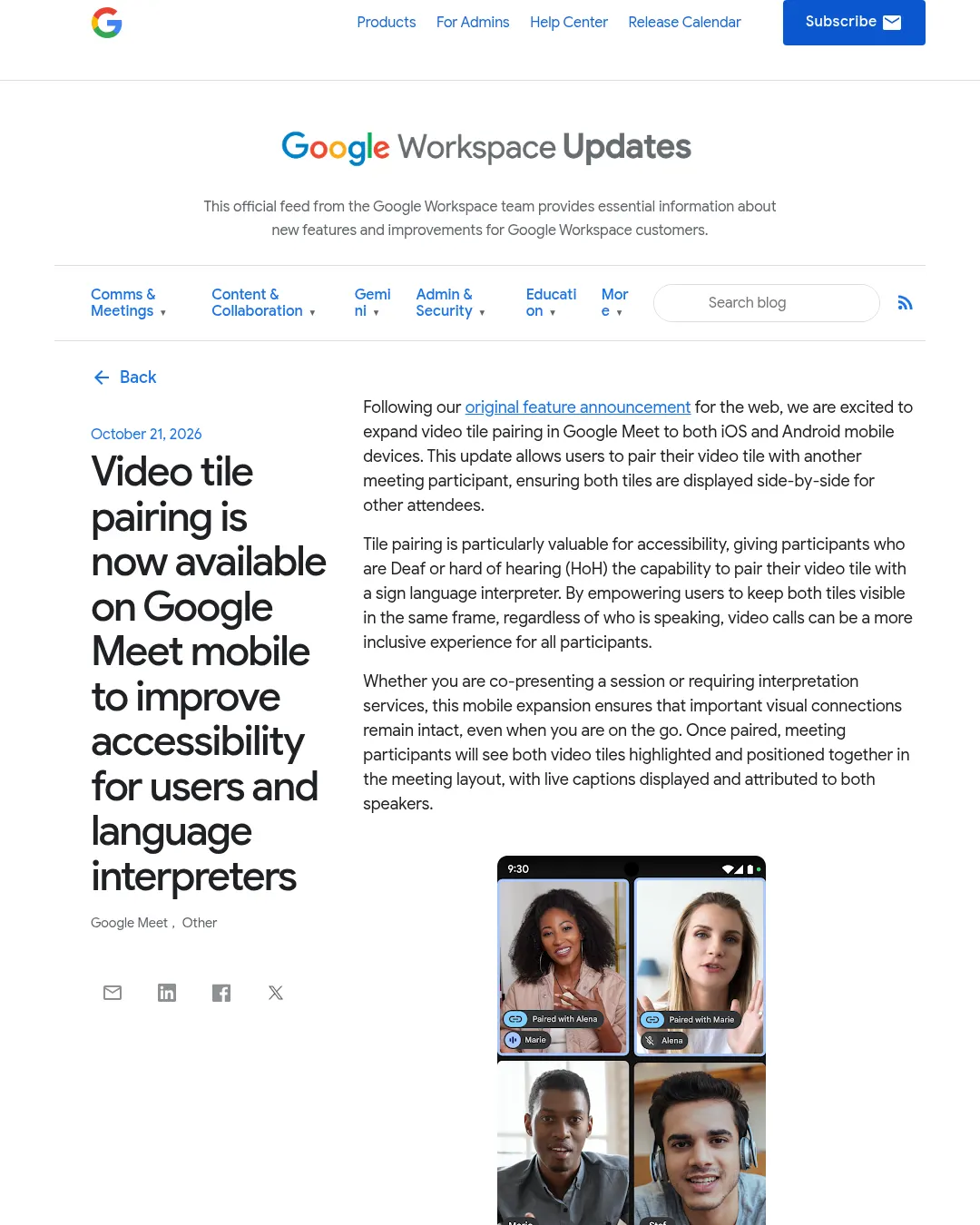 원문 캡처 · workspaceupdates.googleblog.com