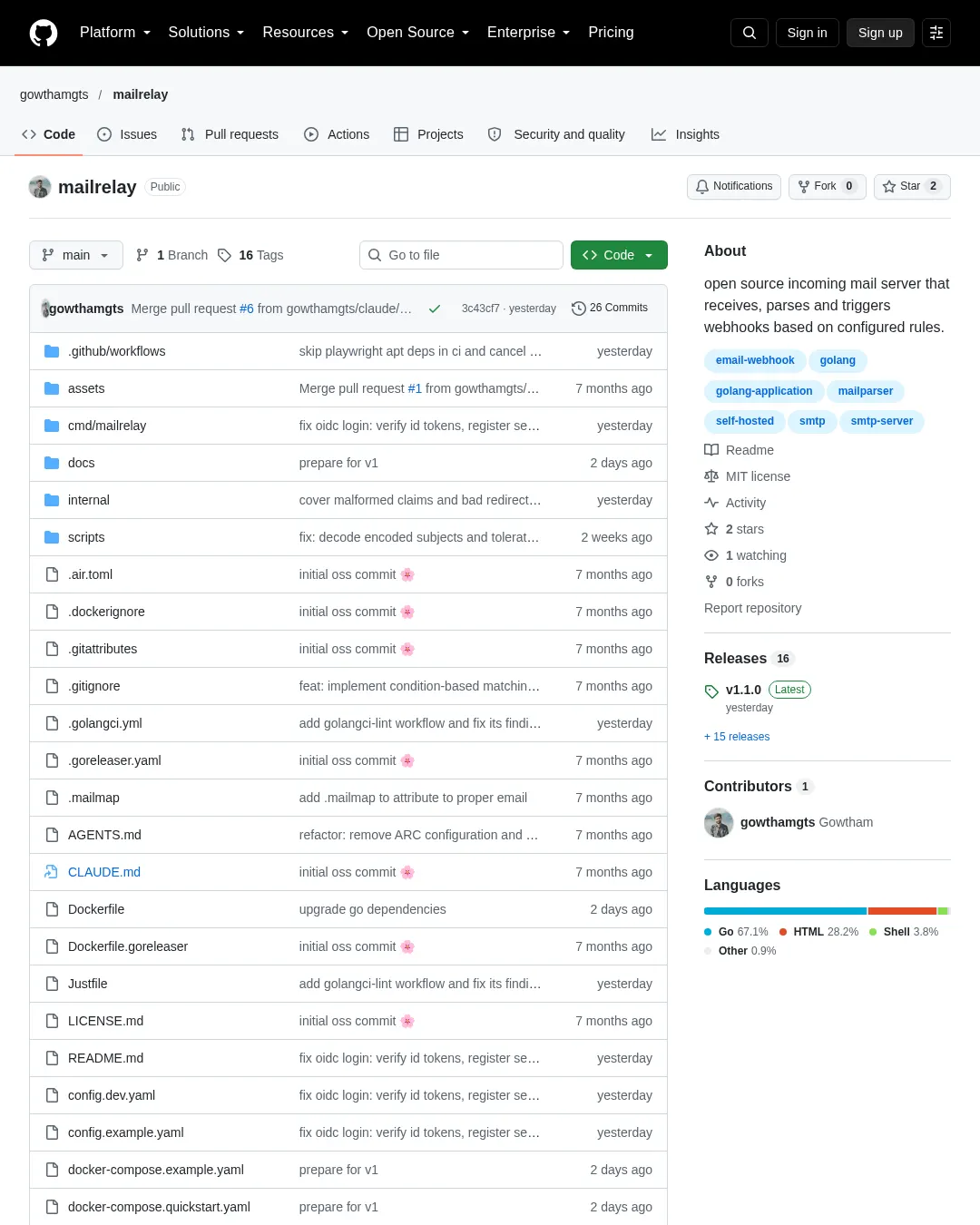 원문 캡처 · github.com