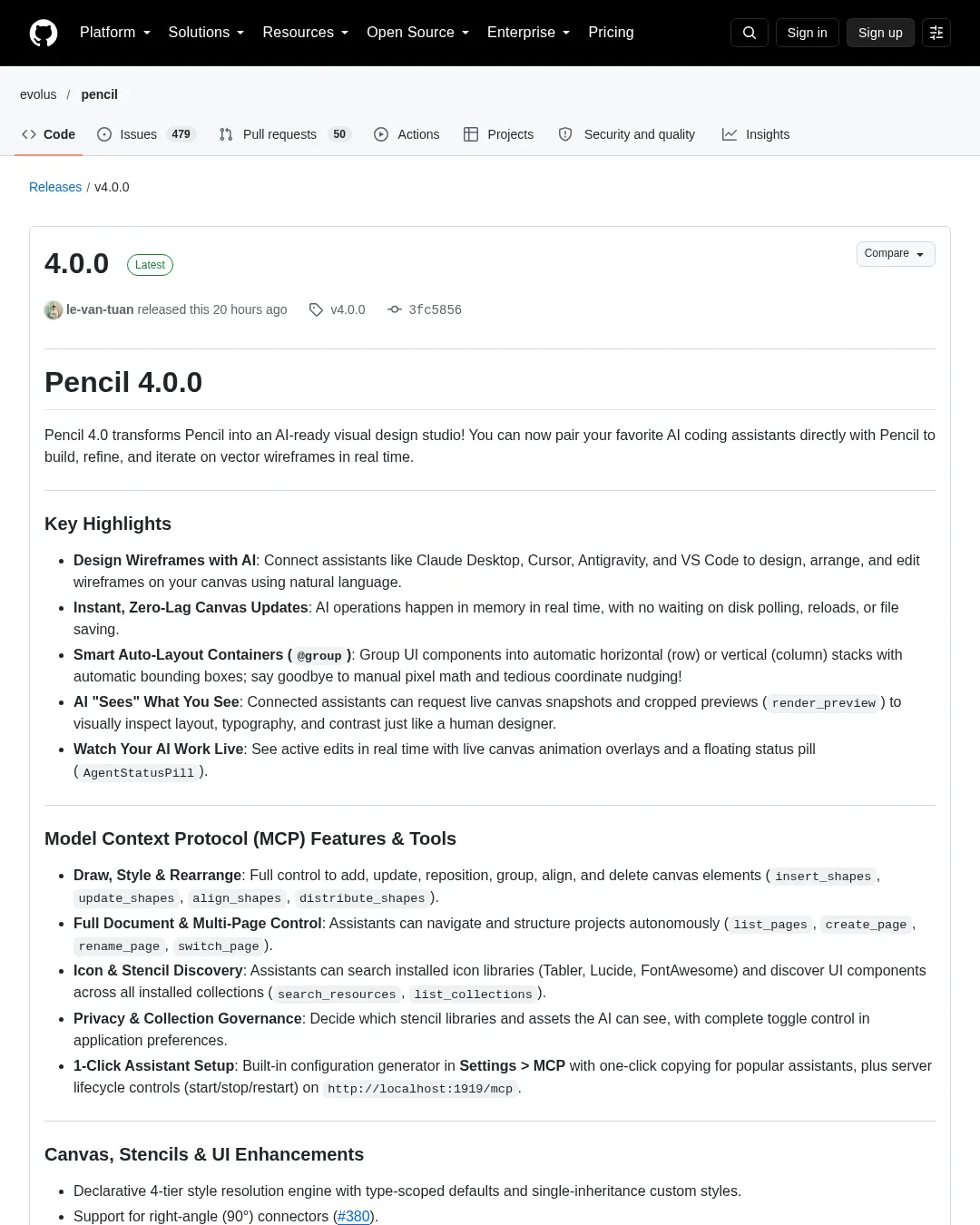 원문 캡처 · github.com