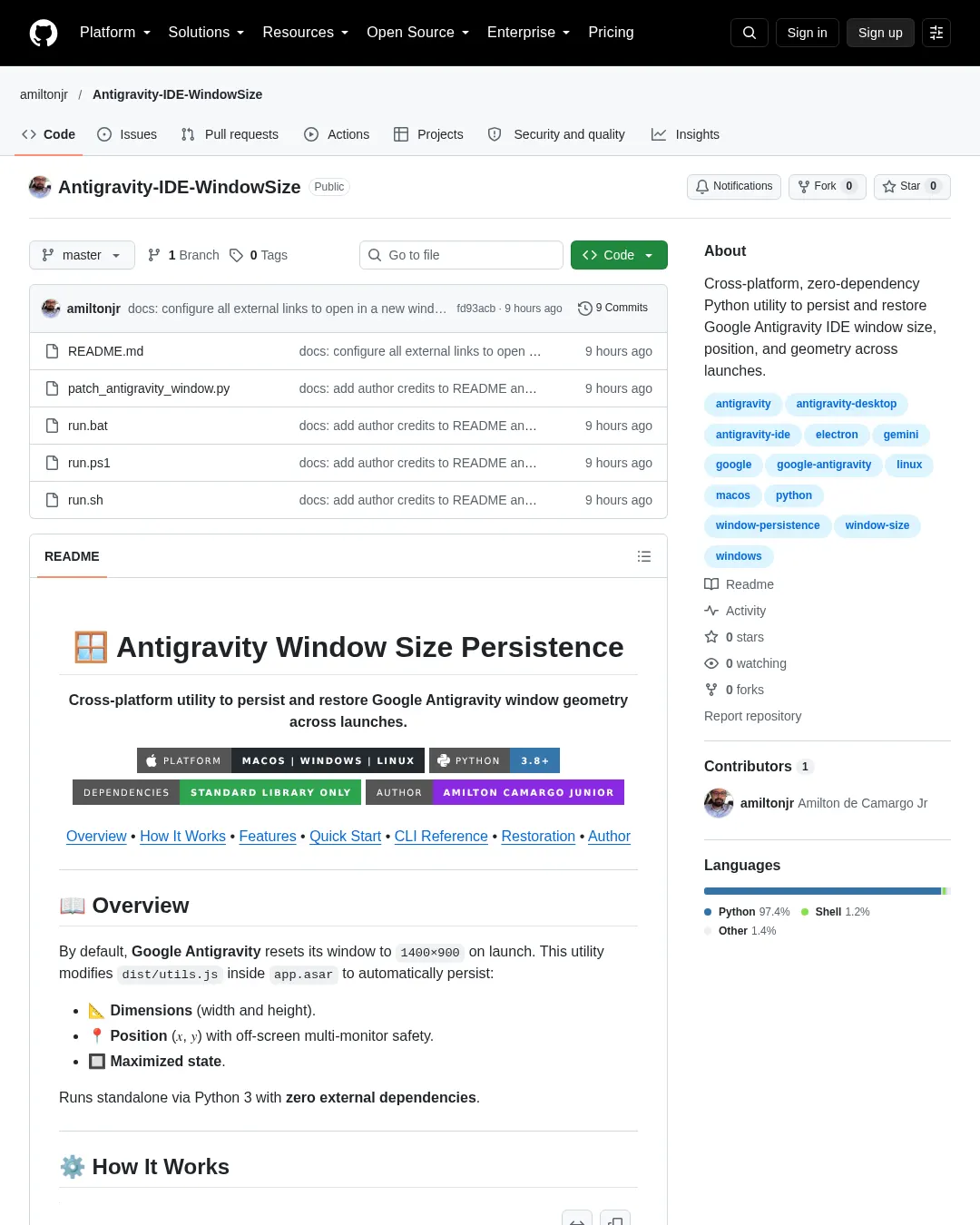 원문 캡처 · github.com