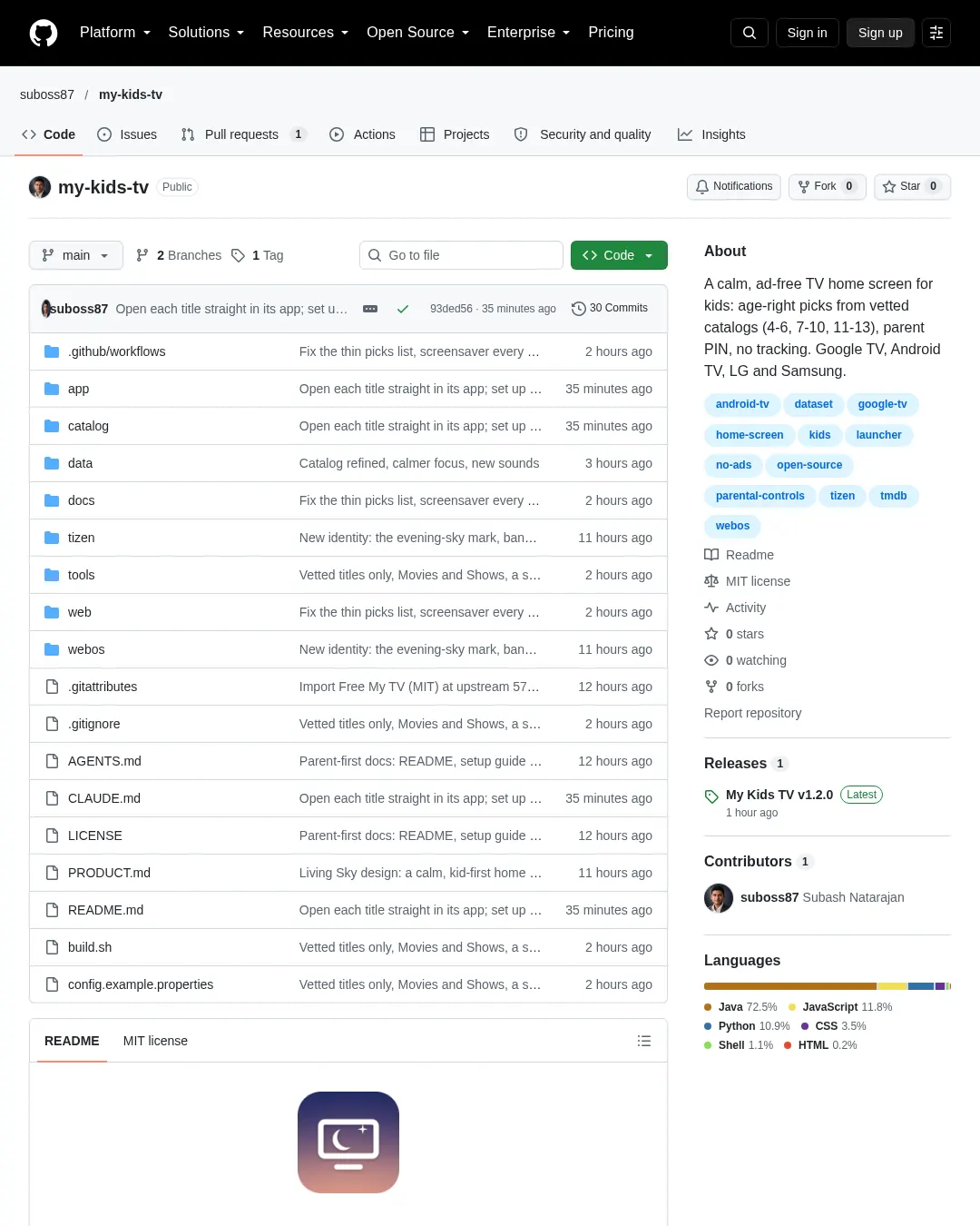 원문 캡처 · github.com