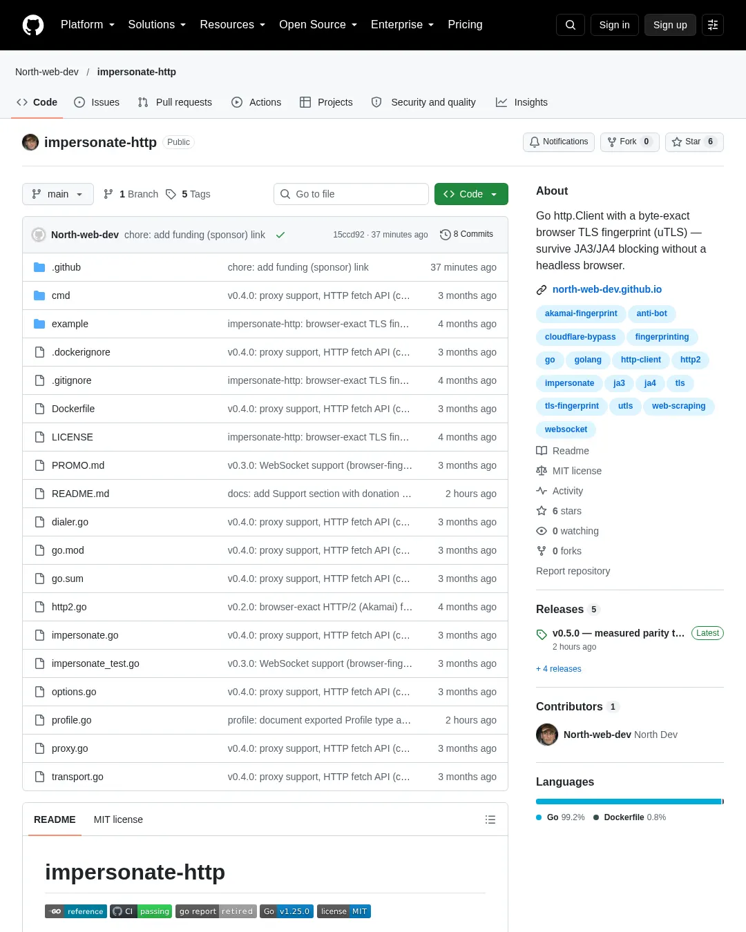 원문 캡처 · github.com