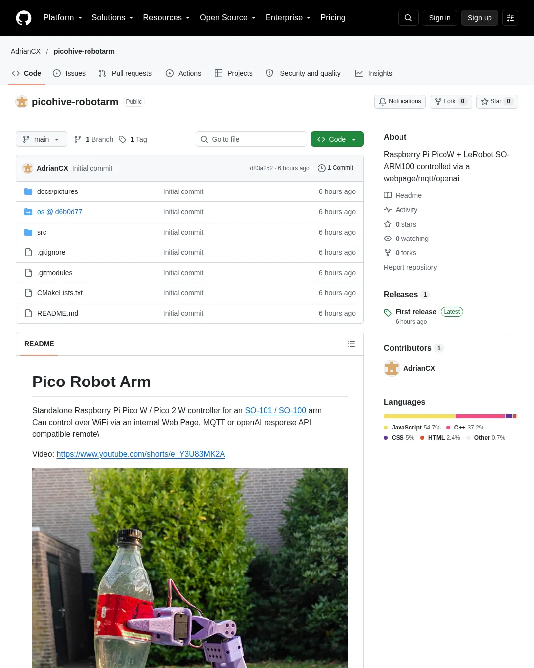 원문 캡처 · github.com