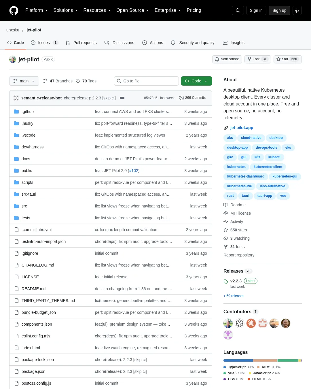 원문 캡처 · github.com