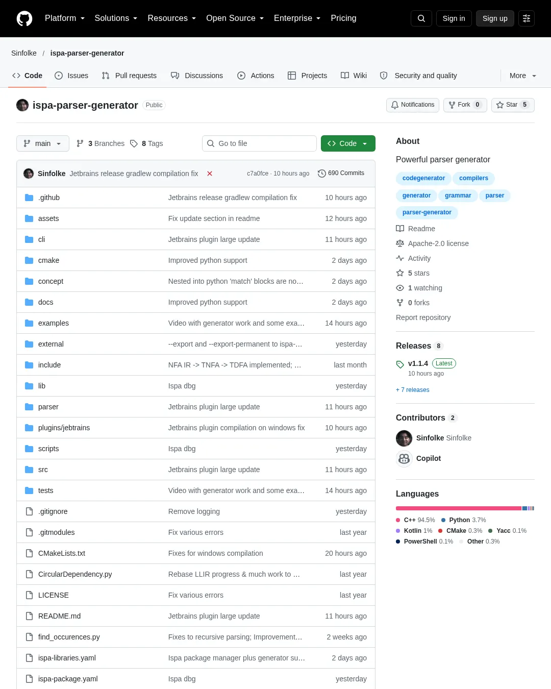 원문 캡처 · github.com